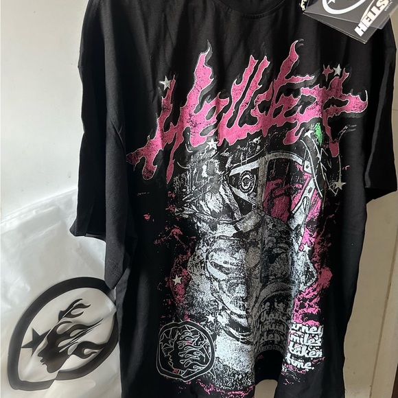 Hellstar records and Pink Graphic T-Shirt - Picture 1 of 3
